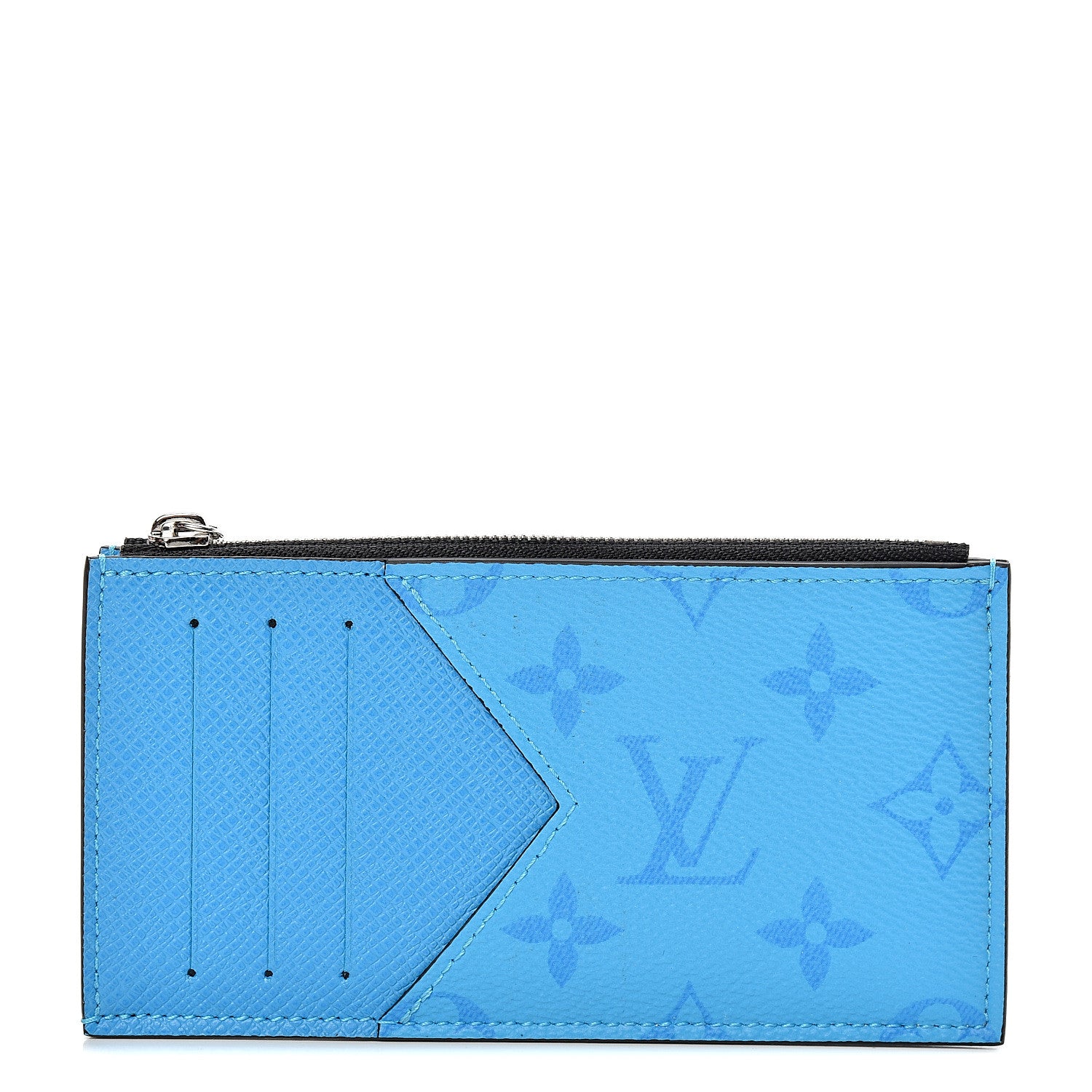 Louis Vuitton Taigarama Coin Card Holder Blue Lagoon 1 of 7