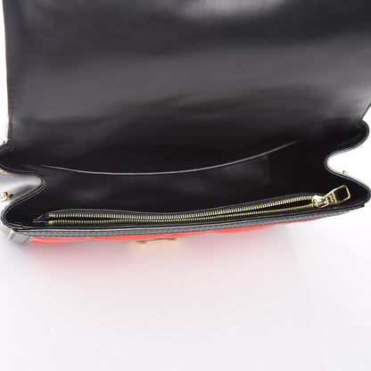 Louis Vuitton Lambskin Malletage Pochette Flap Rouge 5 of 7