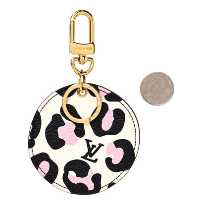 Louis Vuitton Monogram Wild At Heart Illustre Bag Charm Key Ring Black 2 of 4