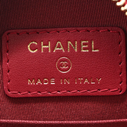 Chanel Caviar Quilted Round Filigree Crossbody Red 6 of 10