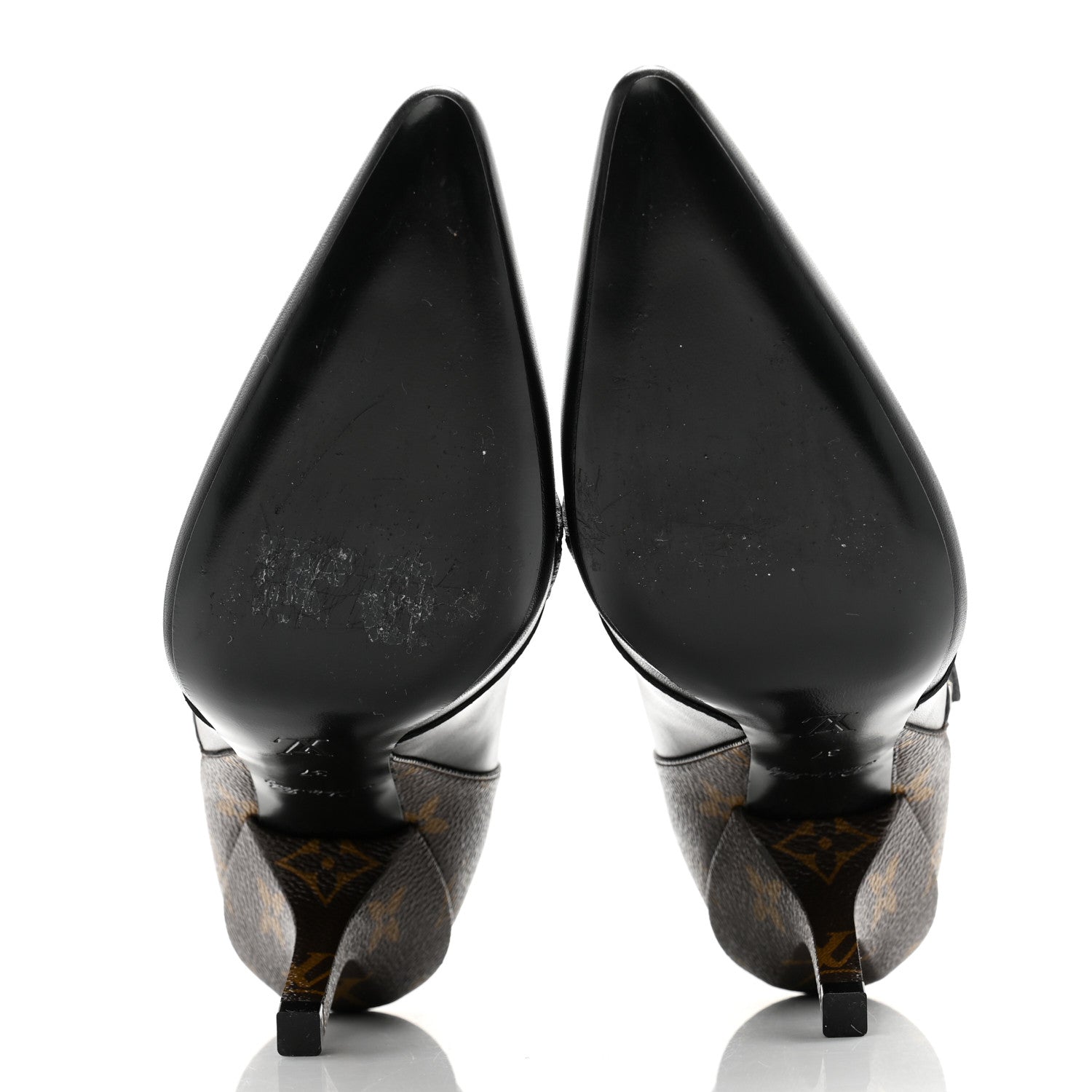 Louis Vuitton Calfskin Monogram Janet Ankle Boots 37 Black 5 of 10