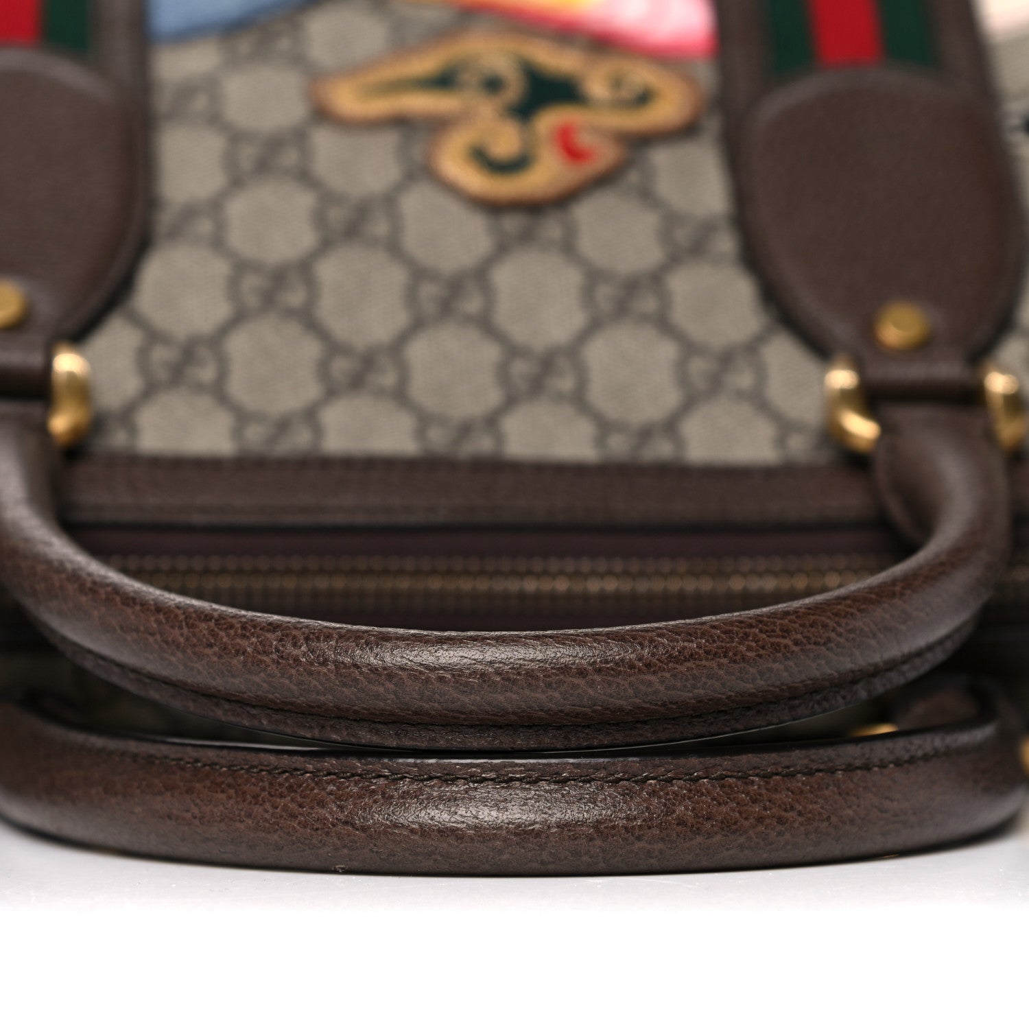 Gucci Soft GG Supreme Monogram Courrier Medium Duffle Bag Beige New Acero Multicolor 24 of 24