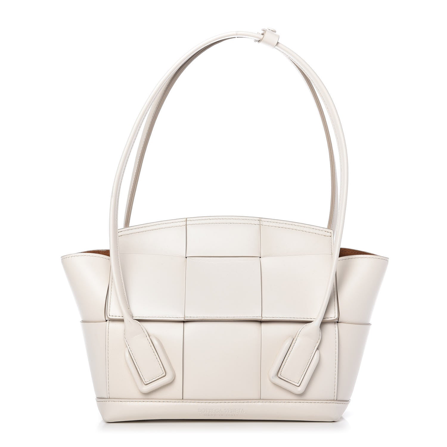 Bottega Veneta French Calfskin Maxi Intrecciato Small Arco Bianco 1 of 9
