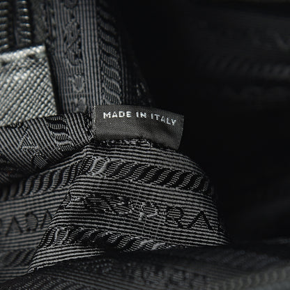 Prada Nylon Flat Messenger Bag Black 7 of 12