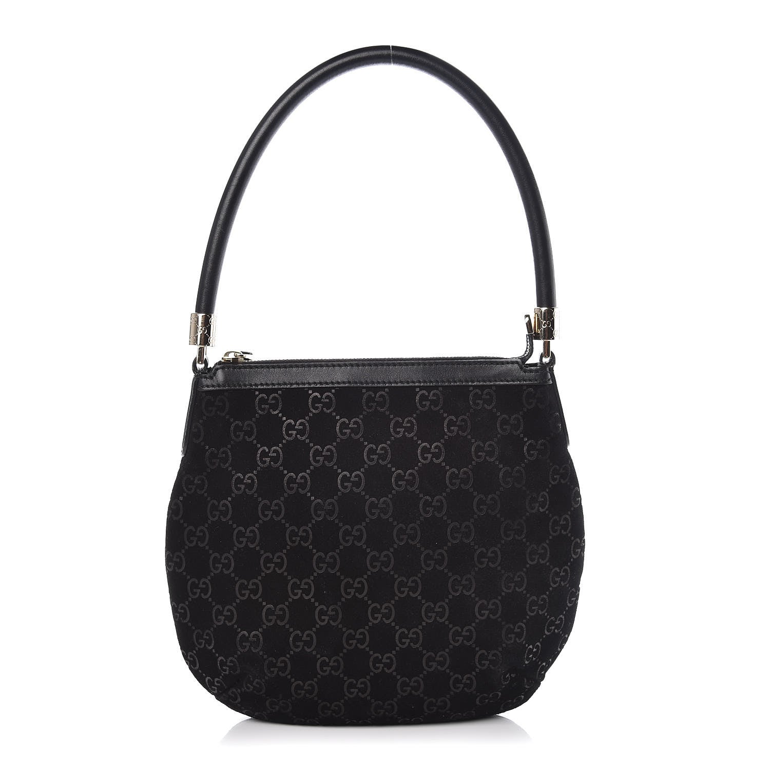 Gucci Suede Guccissima Monogram Hobo Black 1 of 9