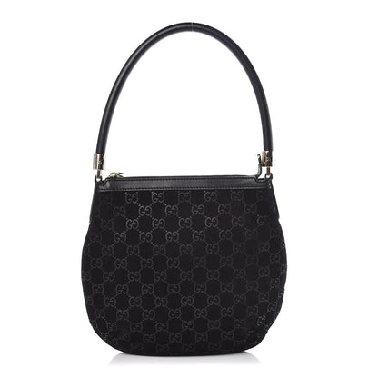 Gucci Suede Guccissima Monogram Hobo Black 1 of 9