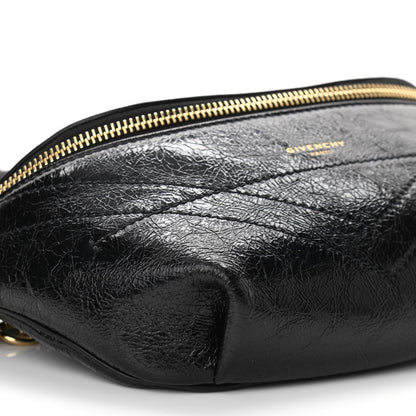 Givenchy Crackle Calfskin ID Belt Bag Black 9 of 10