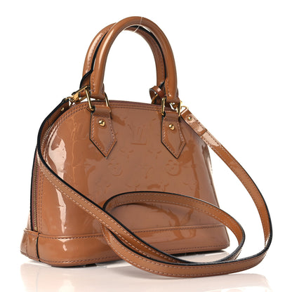 Louis Vuitton Vernis Alma BB Rose Velours 3 of 8