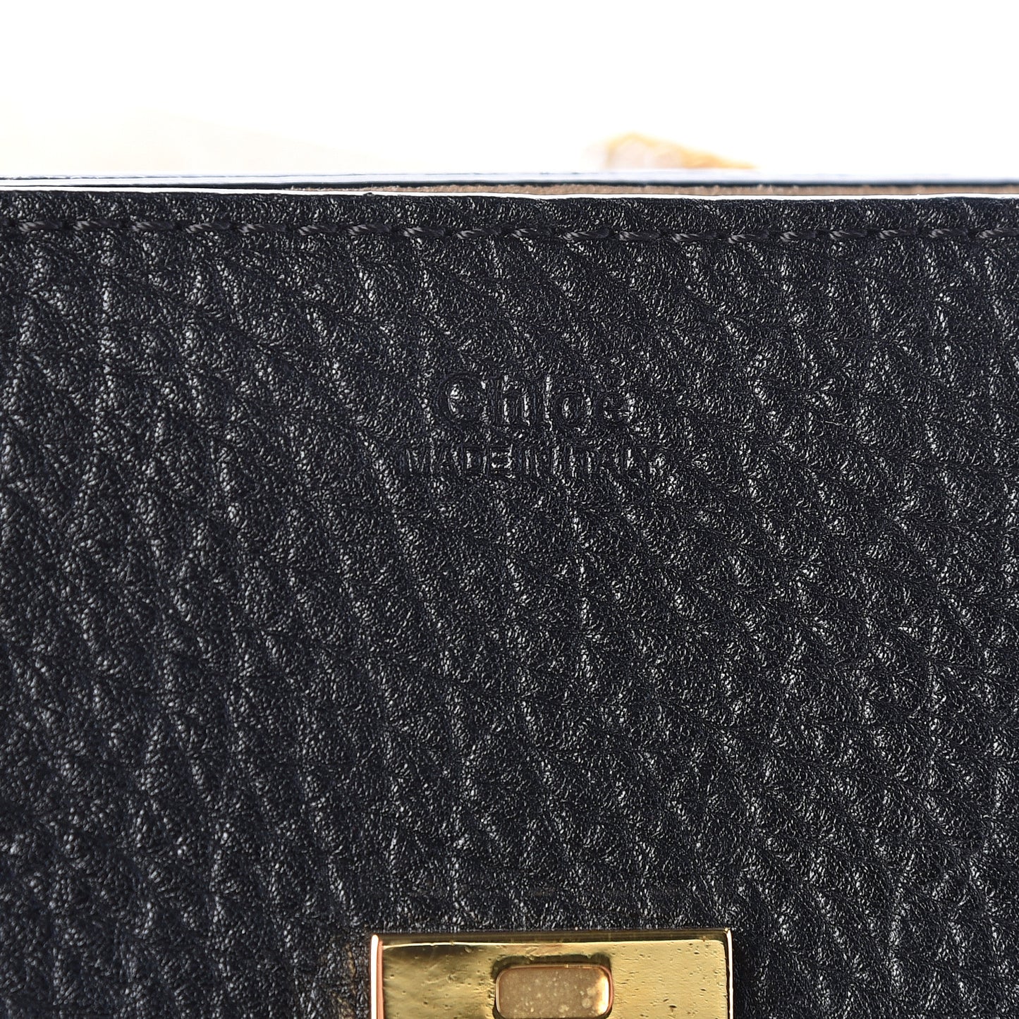 Grained Calfskin Lambskin Mini Bi-Color Drew Shoulder Bag Black Powder Beige
