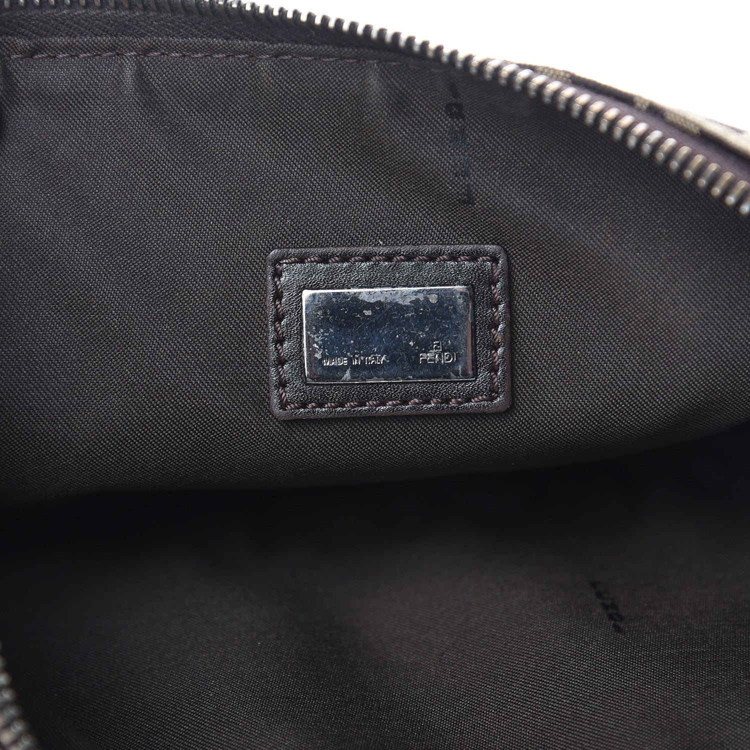 Fendi Zucchino Pochette Dark Brown 6 of 12