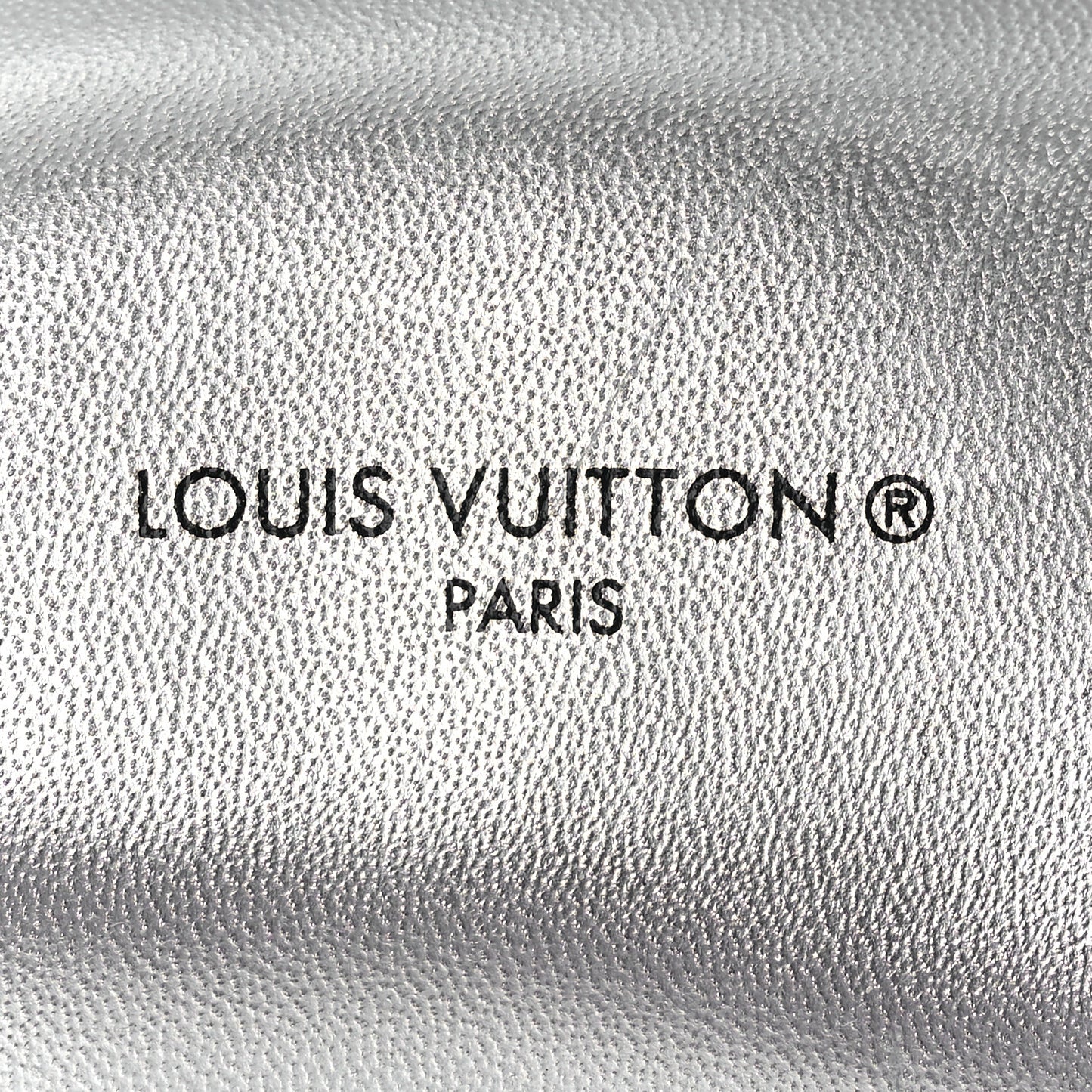 Lambskin Embossed Monogram Pool Pillow Flat Comfort Mule 39 Silver