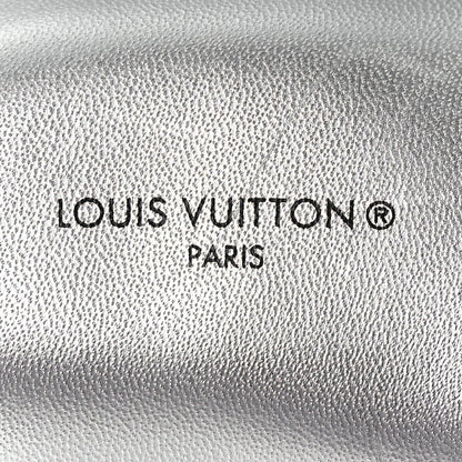 Louis Vuitton Lambskin Embossed Monogram Pool Pillow Flat Comfort Mule 39 Silver 9 of 14