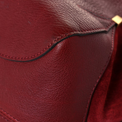 Chloe Suede Calfskin Medium Owen Bucket Bag Sienna Red 10 of 19