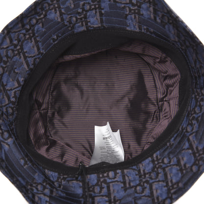 Christian Dior Nylon Oblique Jacquard Bucket Hat M Bleu 3 of 6