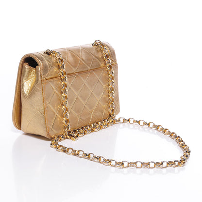 Chanel Lambskin Quilted Small Flap Gold 3 of 7