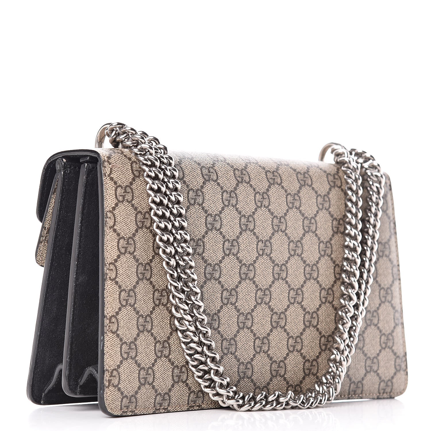 Gucci GG Supreme Monogram Small Dionysus Shoulder Bag Black 3 of 13