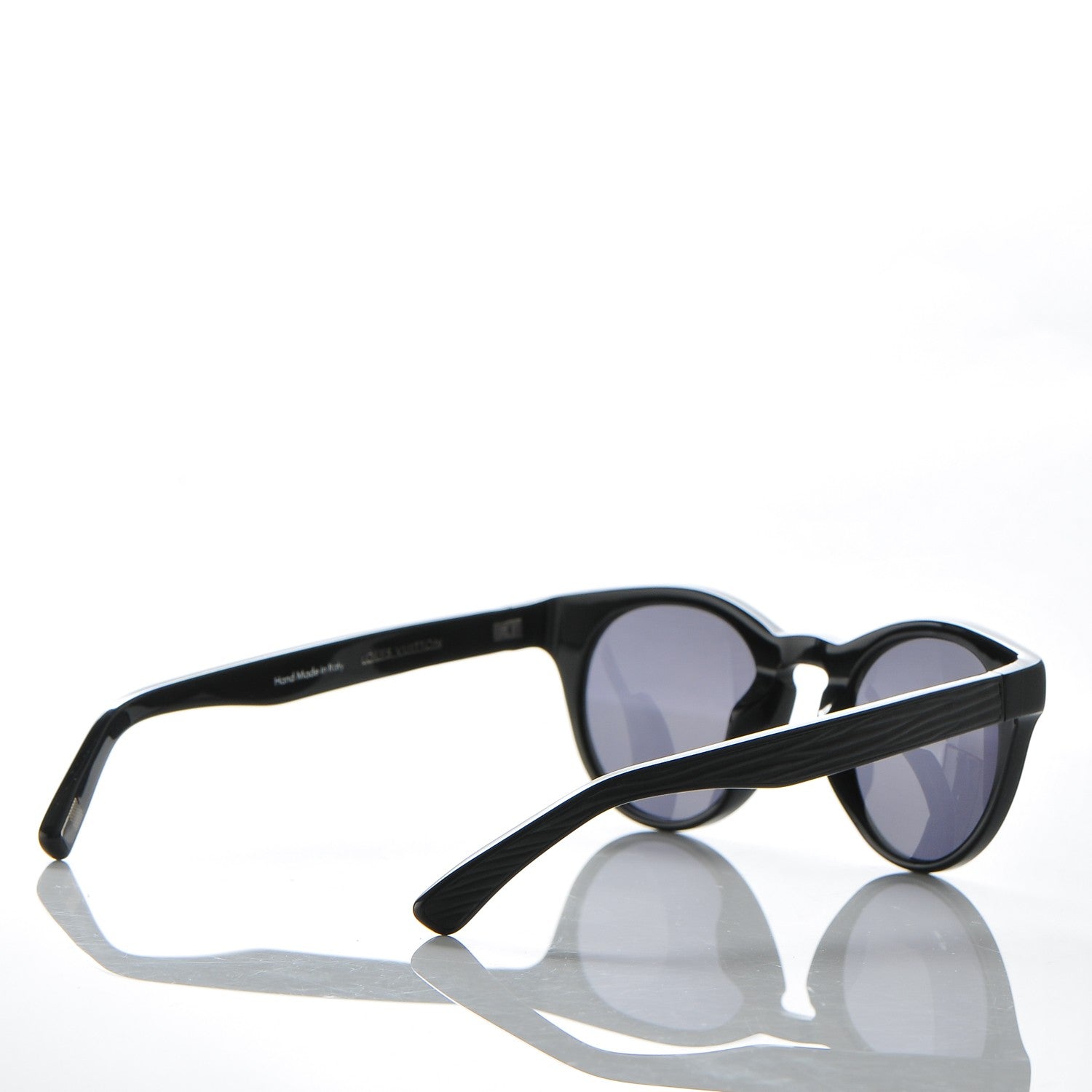 Louis Vuitton Influence Round Sunglasses Z0684E Black 4 of 6