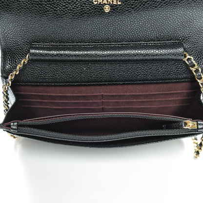 Chanel Caviar Quilted Wallet On Chain WOC Black 5 of 8