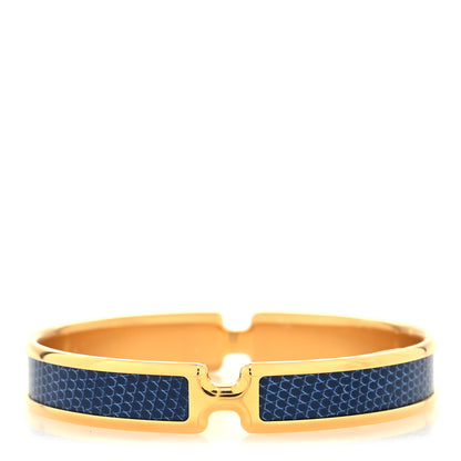 Hermes Lizard Olympe Bracelet T2 Bleu Saphir 1 of 4
