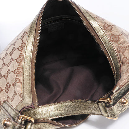Gucci Monogram Large Horsebit Chain Hobo Metallic 5 of 8