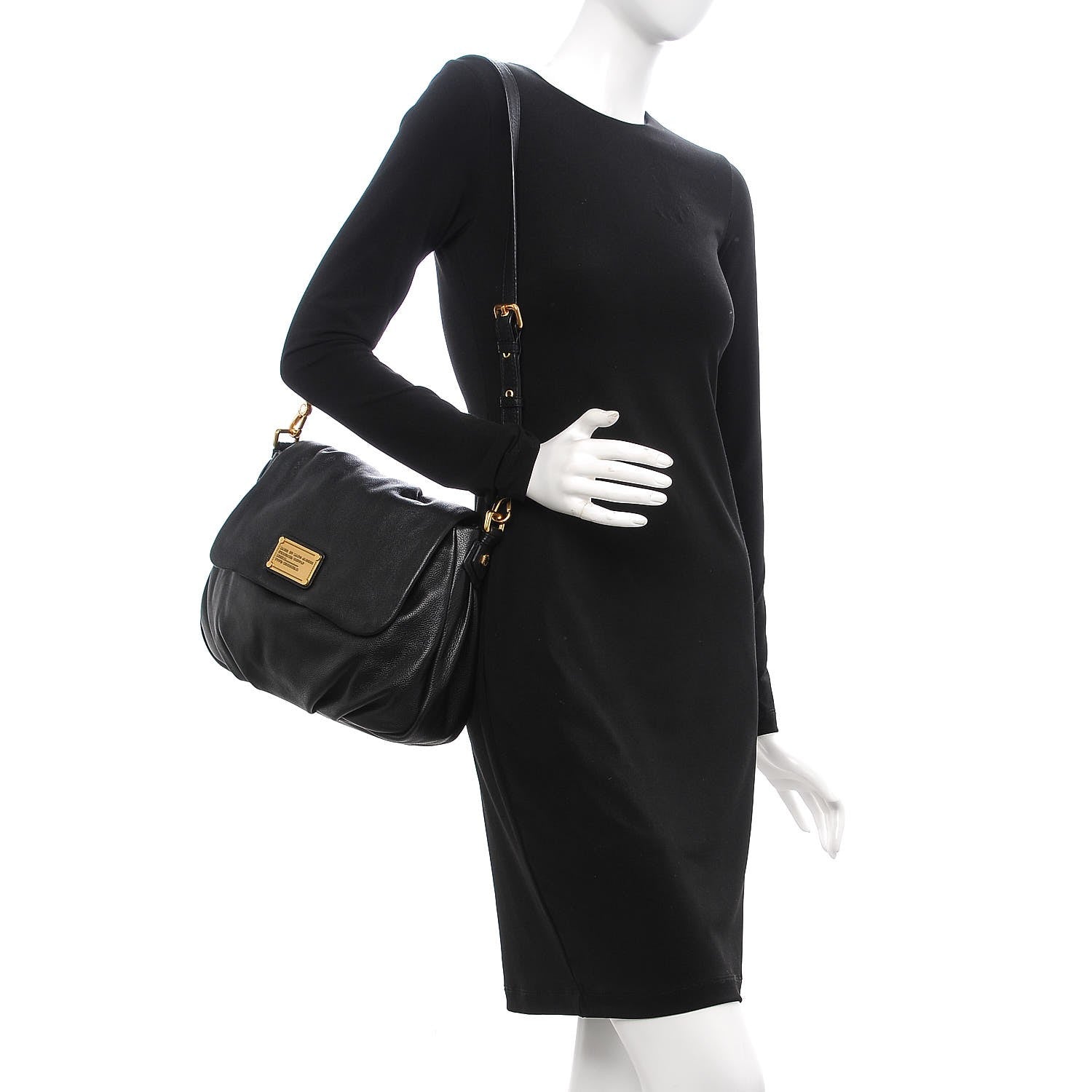 Marc Jacobs MARC by Pebbled Calfskin Classic Q Lil Ukita Satchel Black 2 of 6
