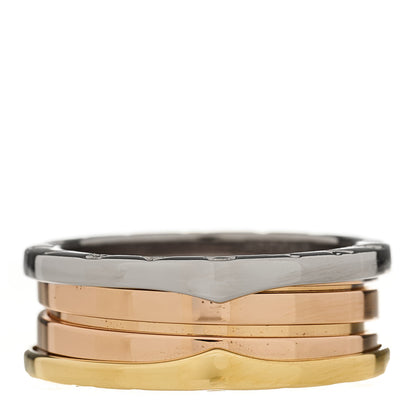 Bulgari 18K Rose White Yellow Gold B.Zero1 Three-Band Ring 60 9 1 of 6
