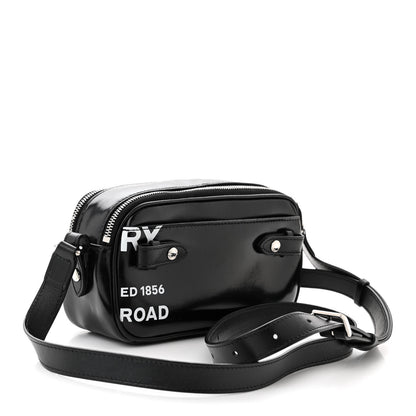 Burberry Coated Canvas Horseferry Print Micro Camera Bag Black 3 of 10