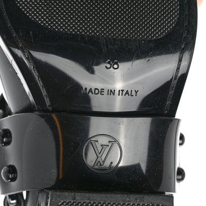 Louis Vuitton Rubber Monogram Rhapsody Ankle Boots 38 Black 6 of 8