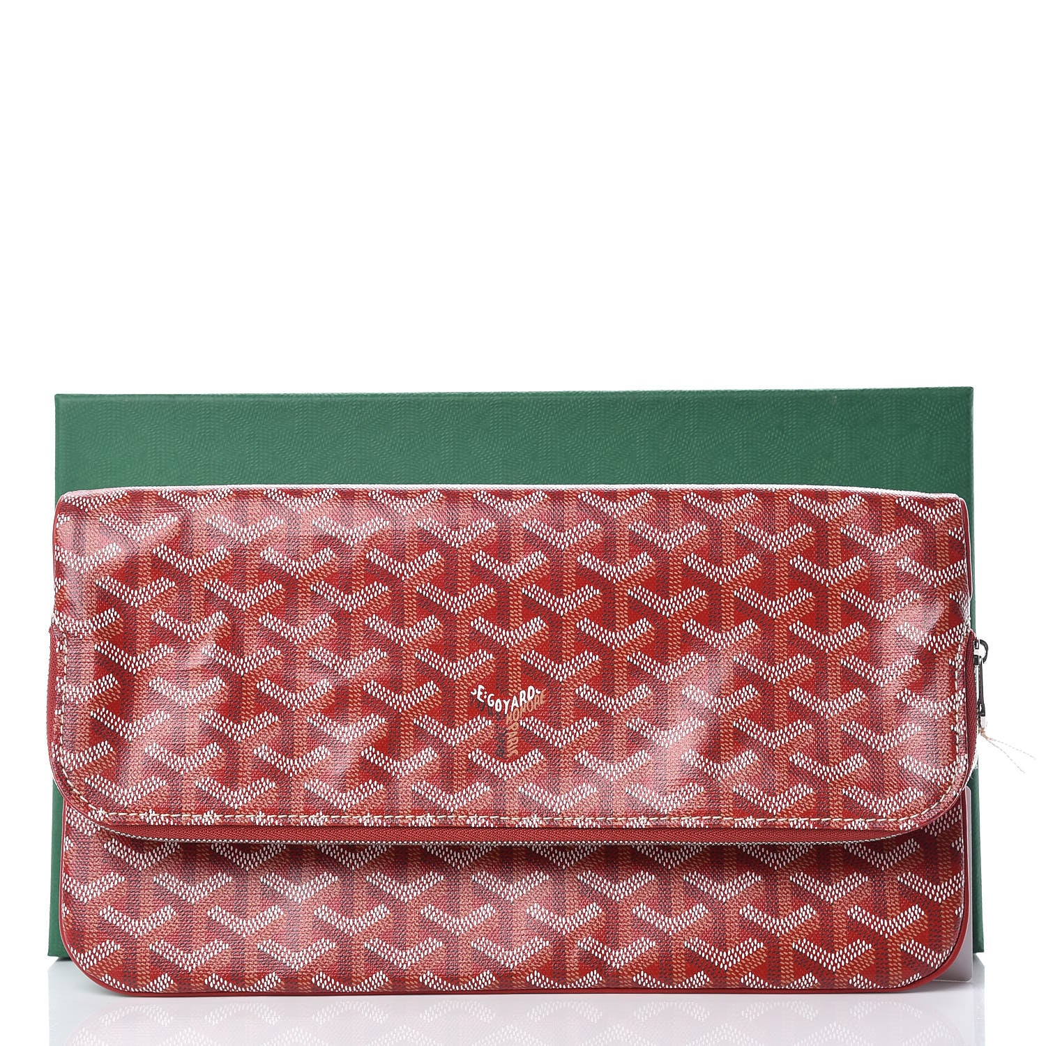 Goyard Goyardine Sainte Marie Soft Clutch Red 15 of 15