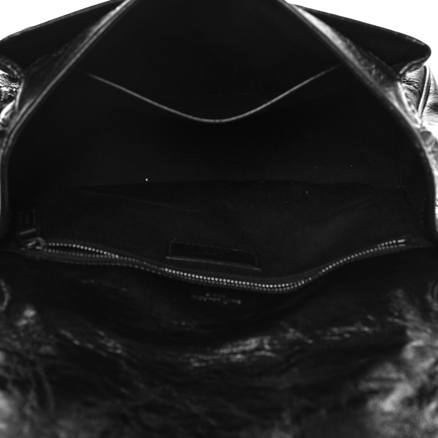 Saint Laurent Crinkled Calfskin Matelasse Monogram Medium Niki Chain Satchel Black 4 of 9