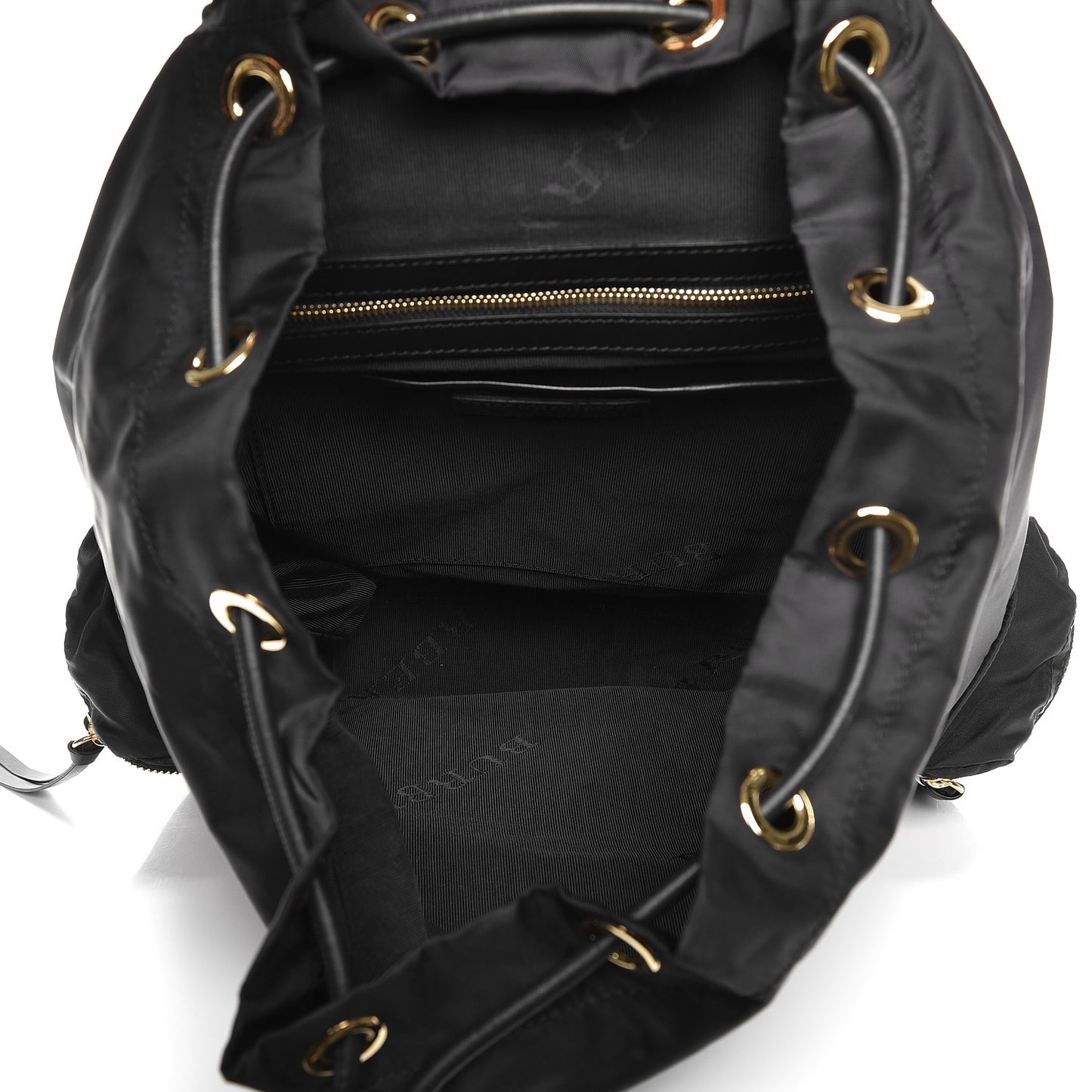 Nylon Large Rucksack Backpack Black