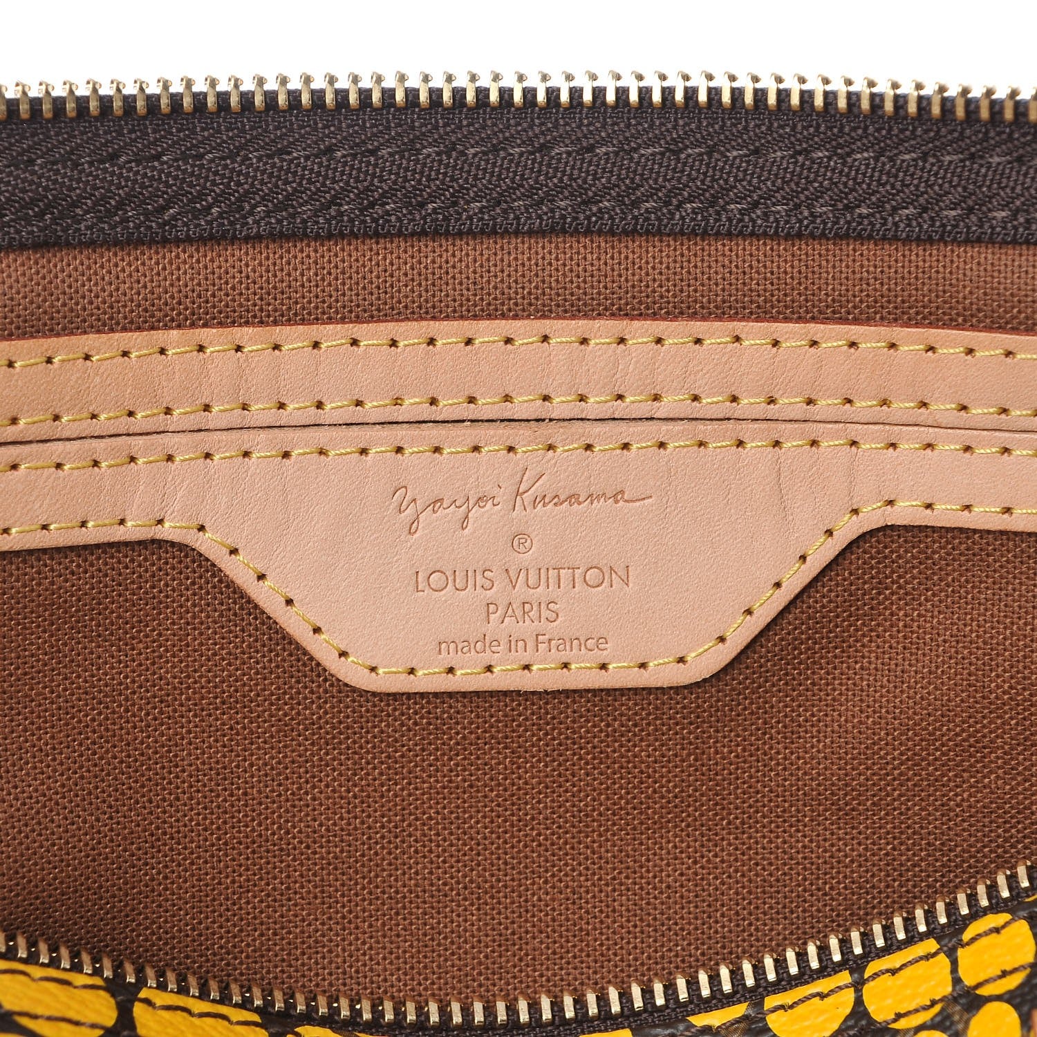 Louis Vuitton Monogram Kusama Town Speedy 30 Yellow 285242