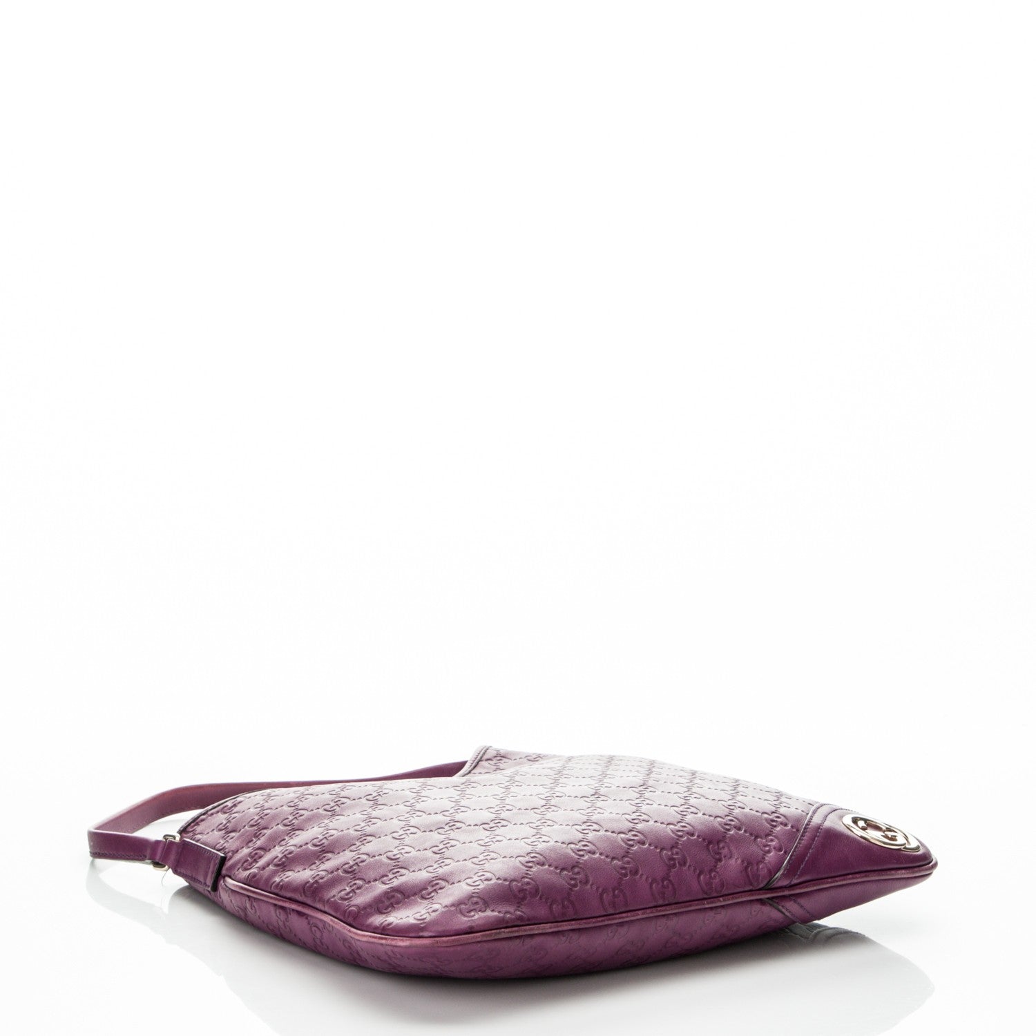 Gucci Guccissima Medium New Britt Hobo Purple 4 of 7