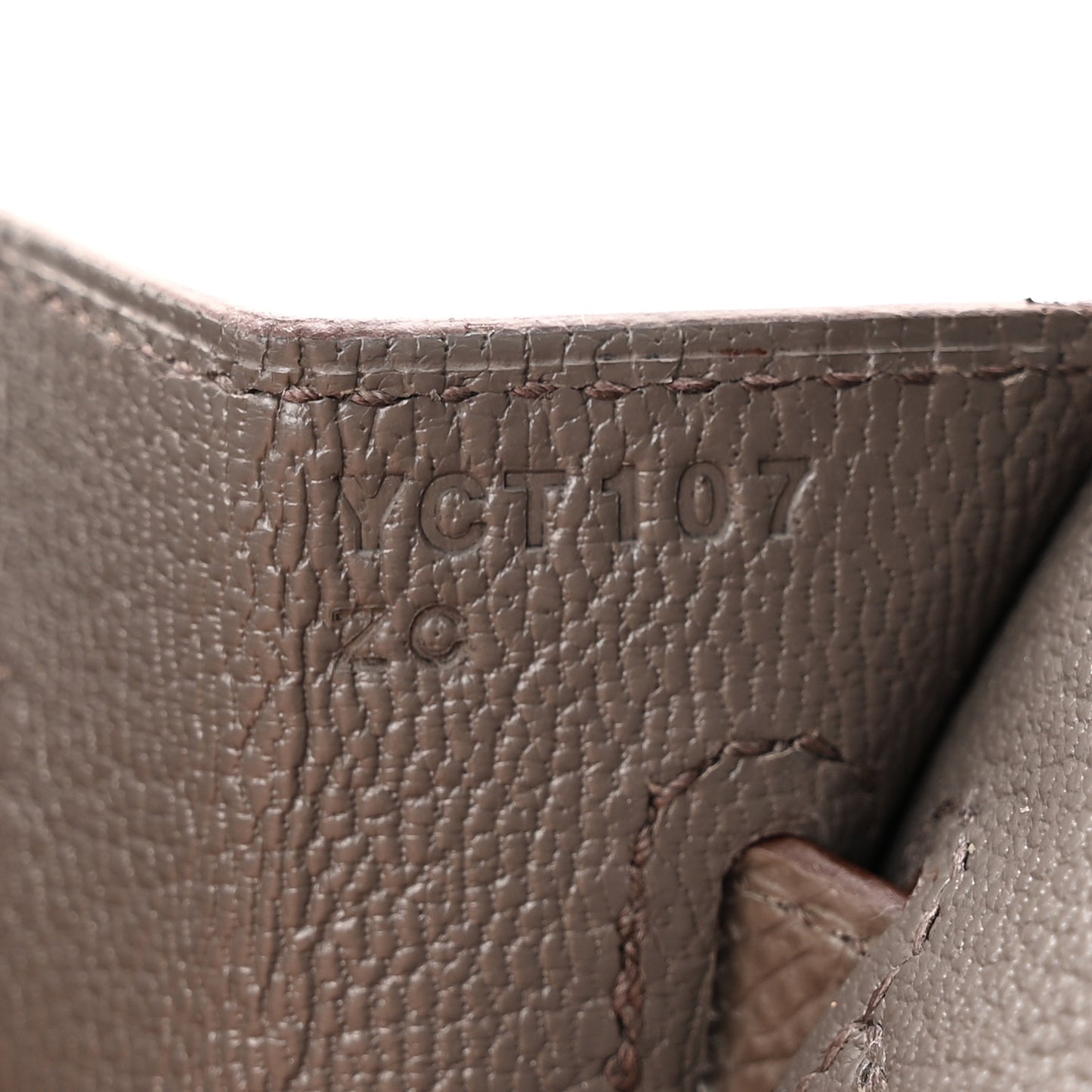 Epsom Birkin Sellier 25 Etain
