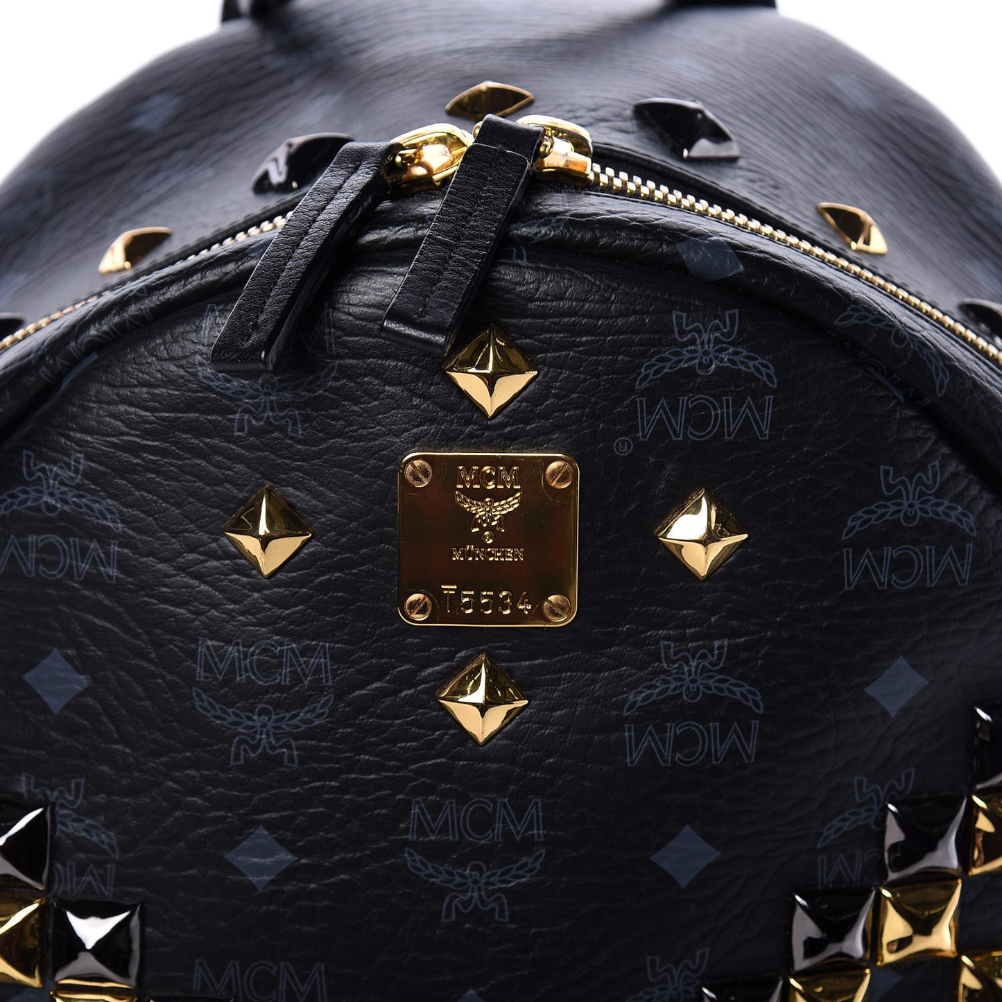 Visetos Studded Medium Stark M Backpack Black