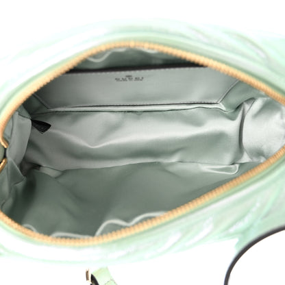 Gucci Iridescent Nappa Chevron Matelasse Small GG Marmont Chain Shoulder Bag Iridescent Salvy Green 5 of 9