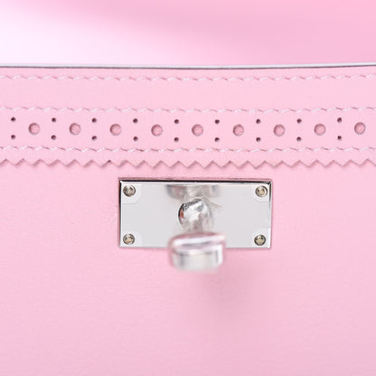 Hermes Swift Ghillies Kelly Longue Wallet Rose Sakura 20 of 21