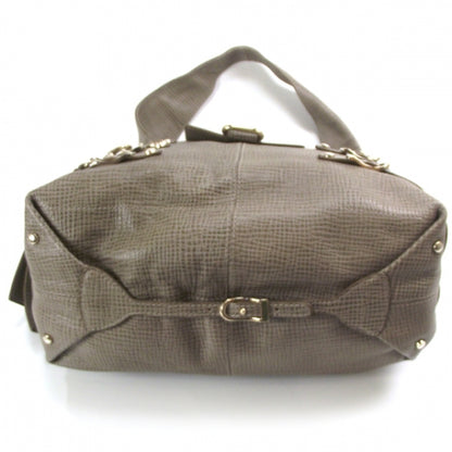 Jimmy Choo Textured Leather Bardia Hobo Taupe 4 of 9