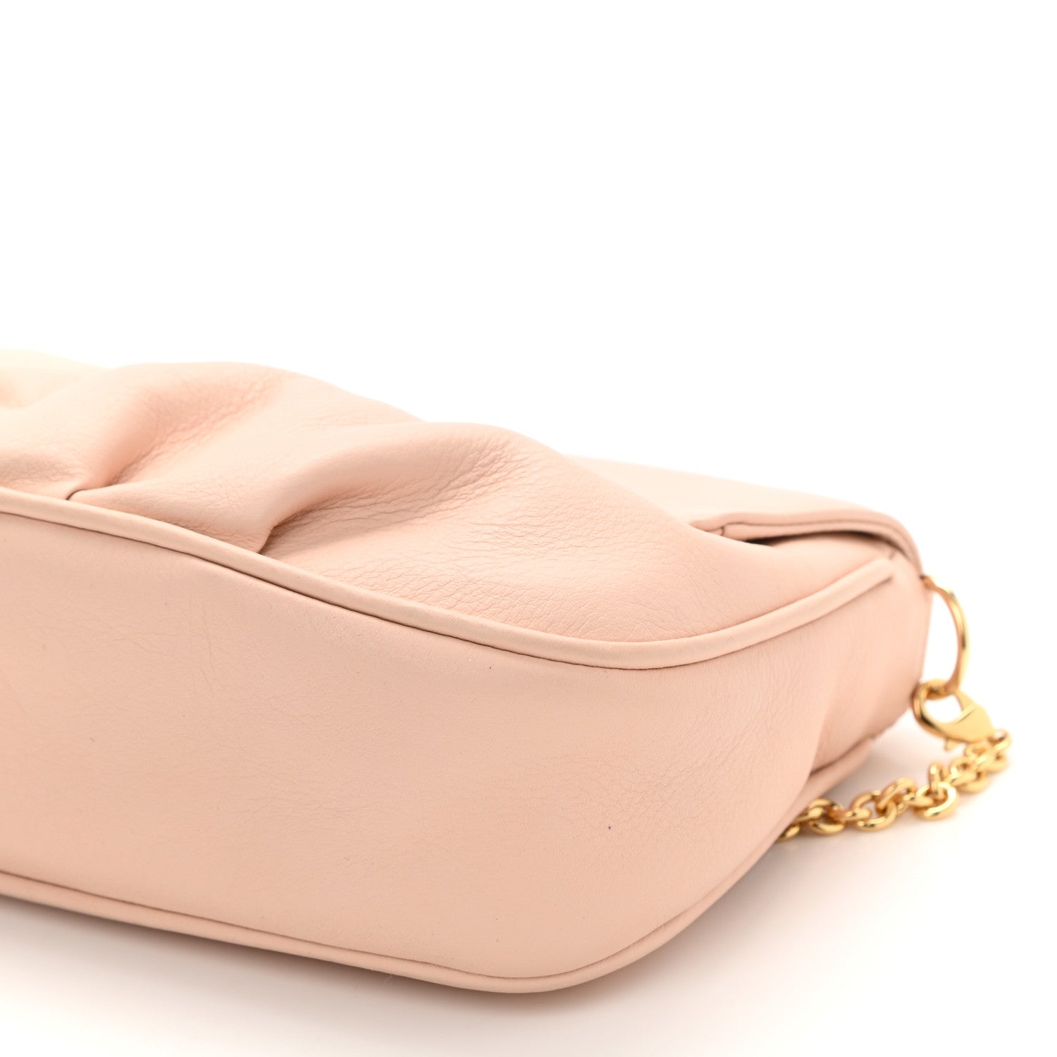 Fendi Vitello Flamingo Enamel Fendista Pouchette Crossbody Rosa Plaster 10 of 10