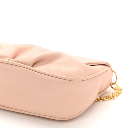 Fendi Vitello Flamingo Enamel Fendista Pouchette Crossbody Rosa Plaster 10 of 10