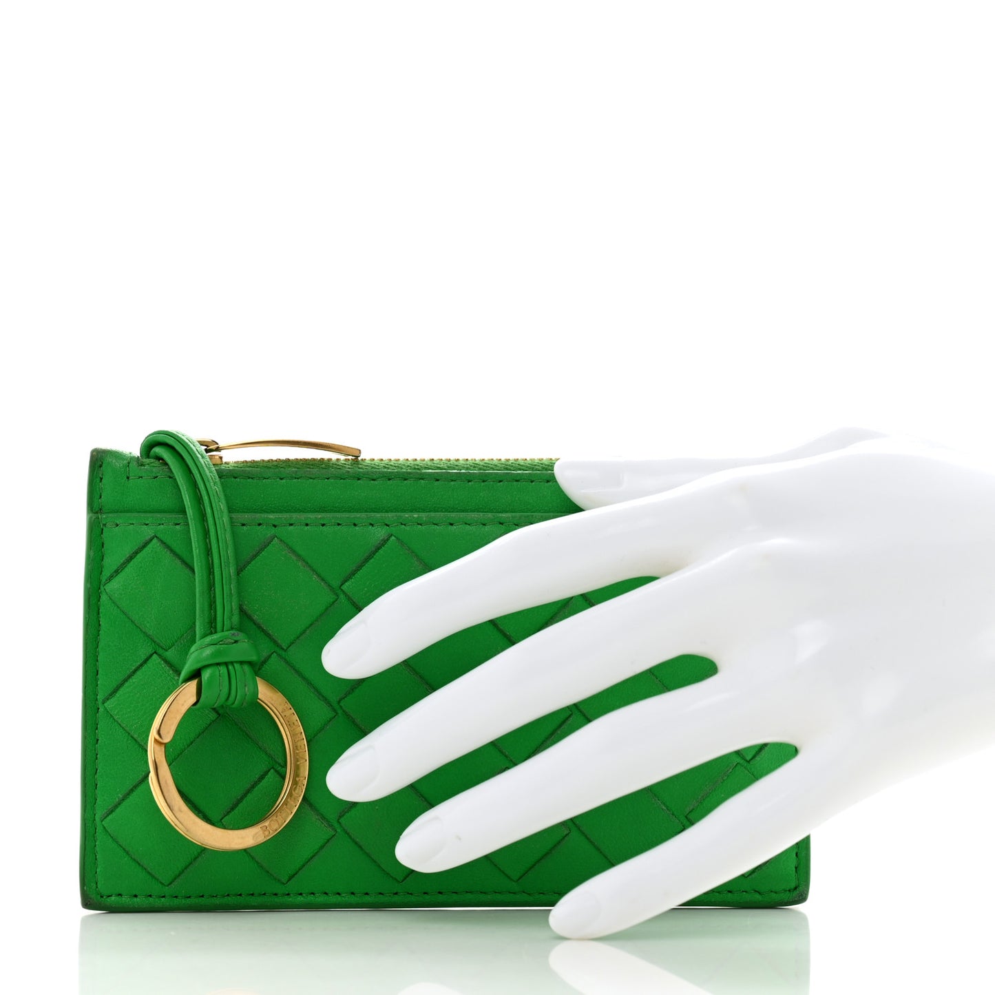 Nappa Intrecciato Key Holder Parakeet