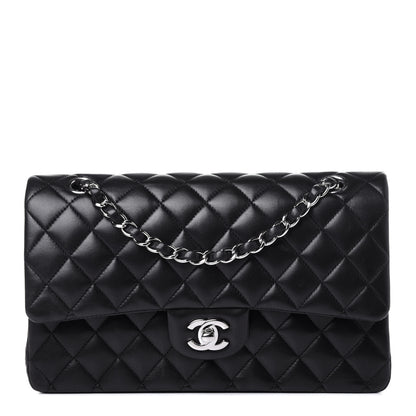 Chanel Lambskin Quilted Medium Double Flap Black 1 of 10