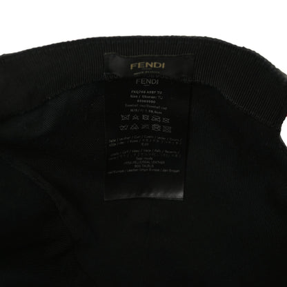 Fendi Nylon Vitello Monster Eyes Baseball Hat 58 Black Pink 7 of 7