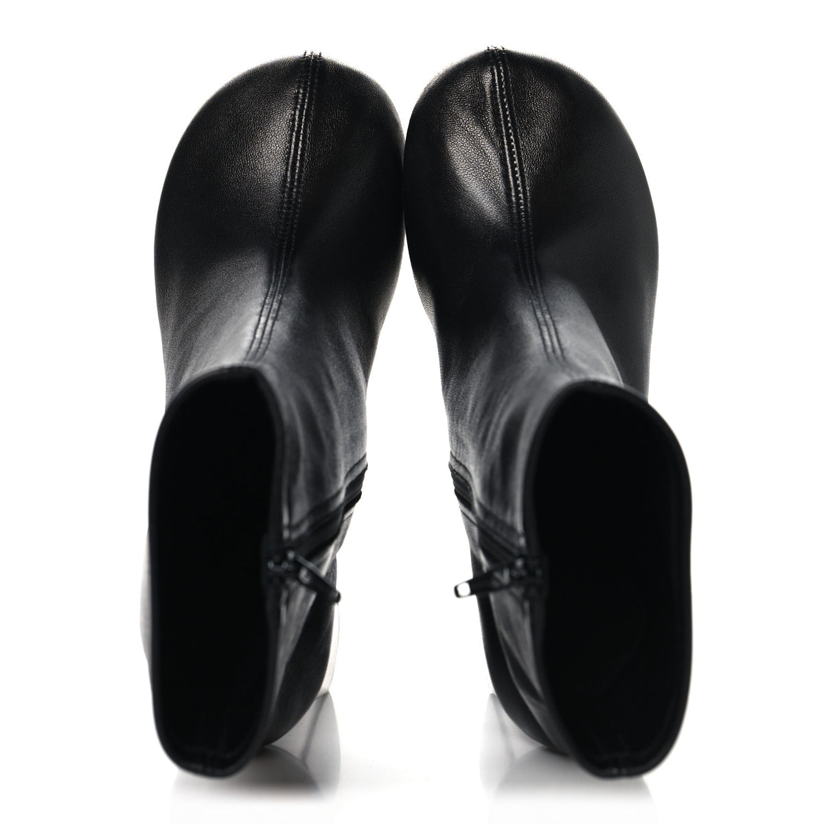 Balenciaga Shiny Soft Sheepskin Glove 80mm Ankle Boots 37.5 Black 2 of 8