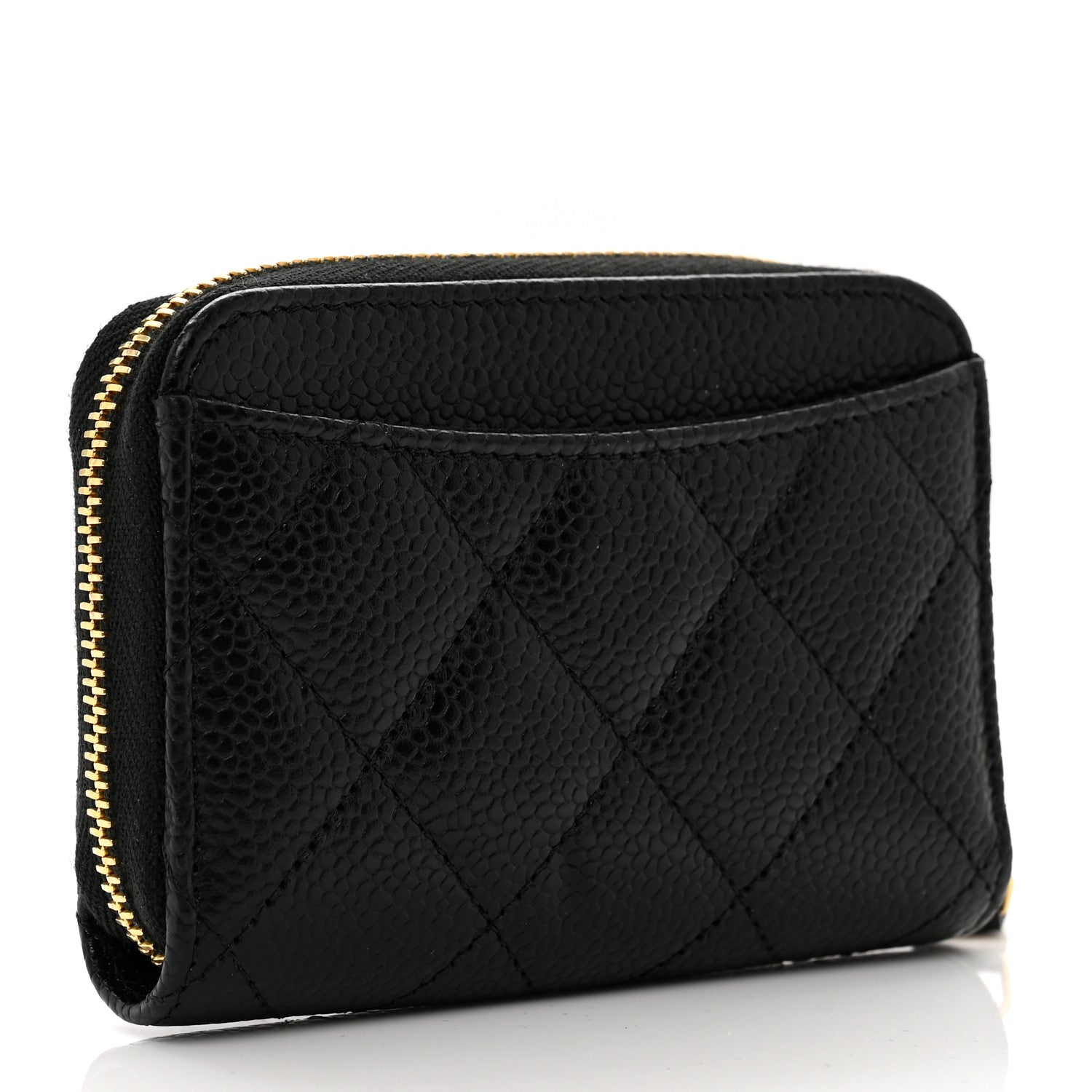Chanel Caviar Quilted Classic Zipped Coin Purse Black 3 of 8