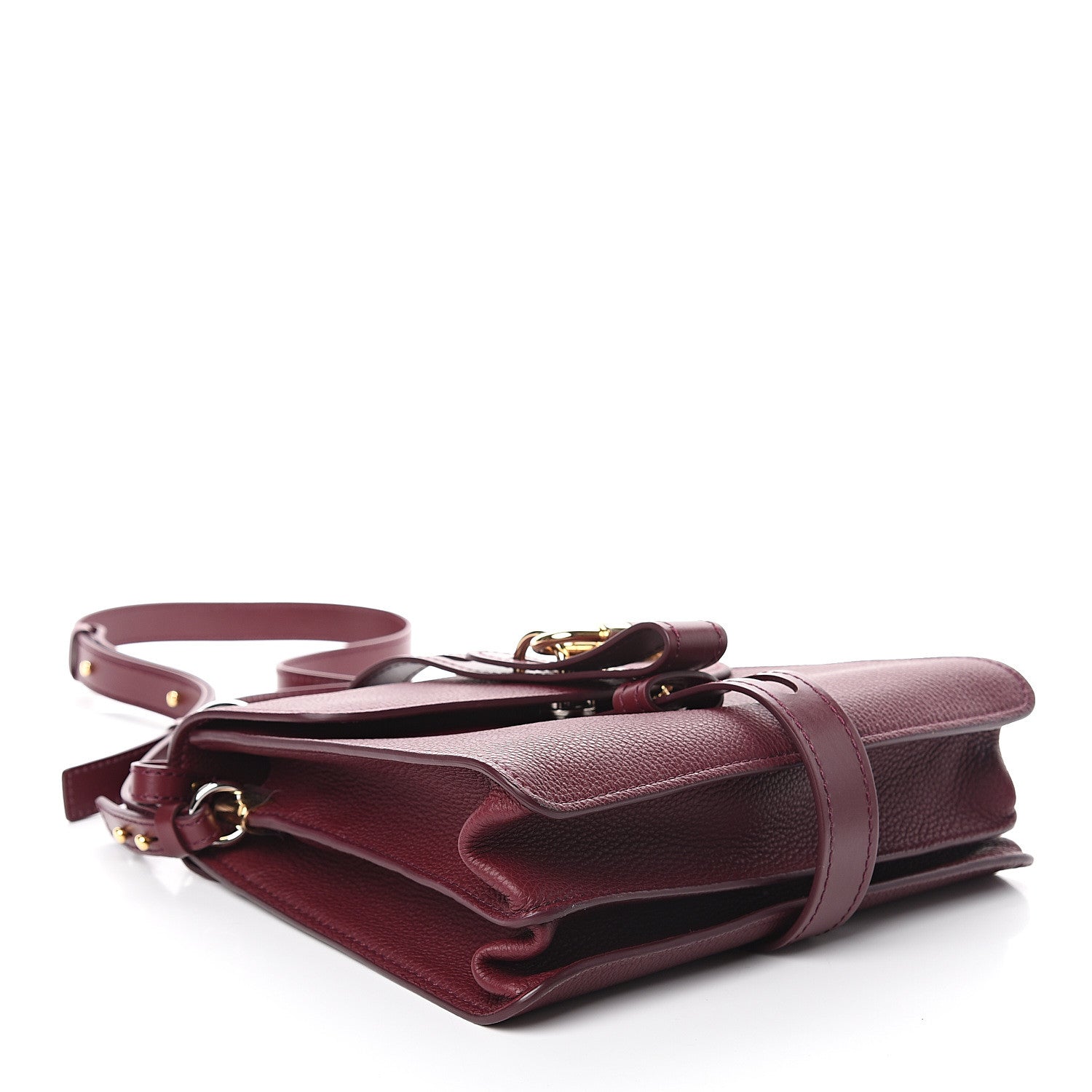Chloe Grained Calfskin Medium Aby Day Shoulder Bag Red 3 of 7