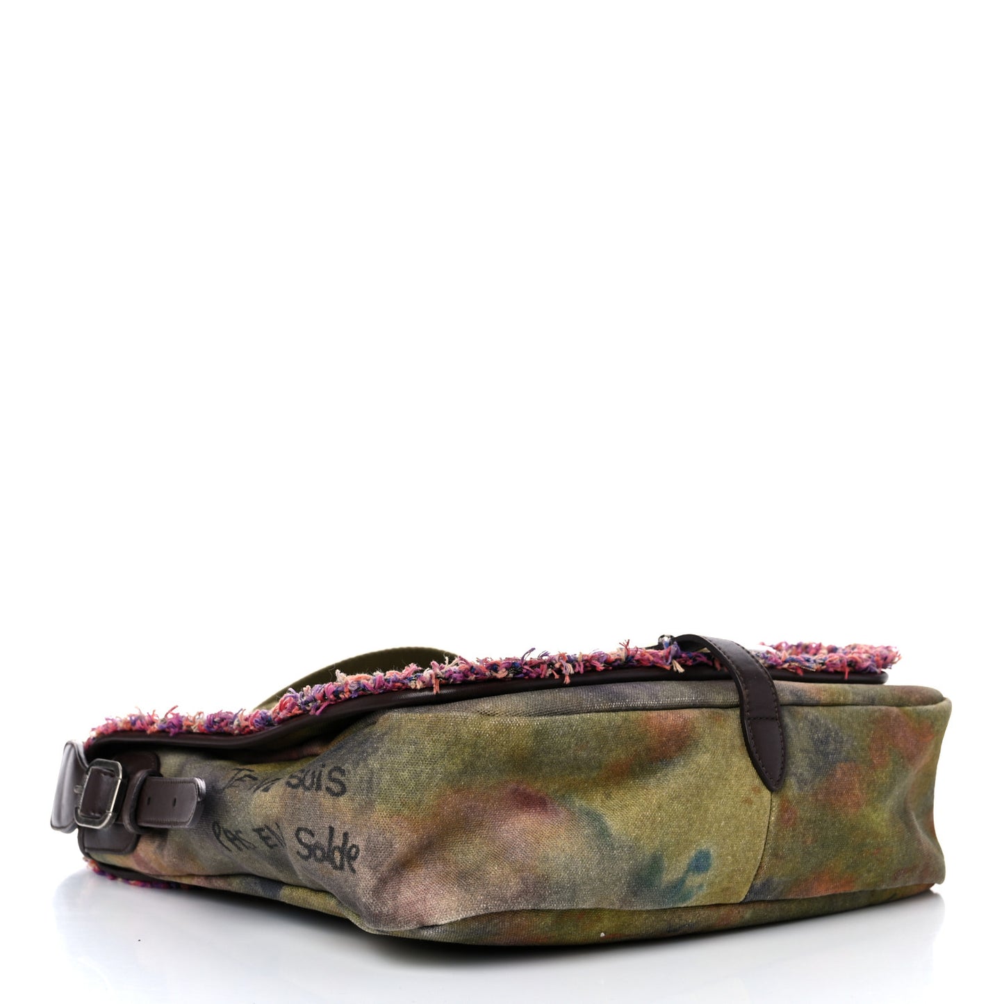 Washed Toile Graffiti On The Pavements Messenger Khaki Multicolor