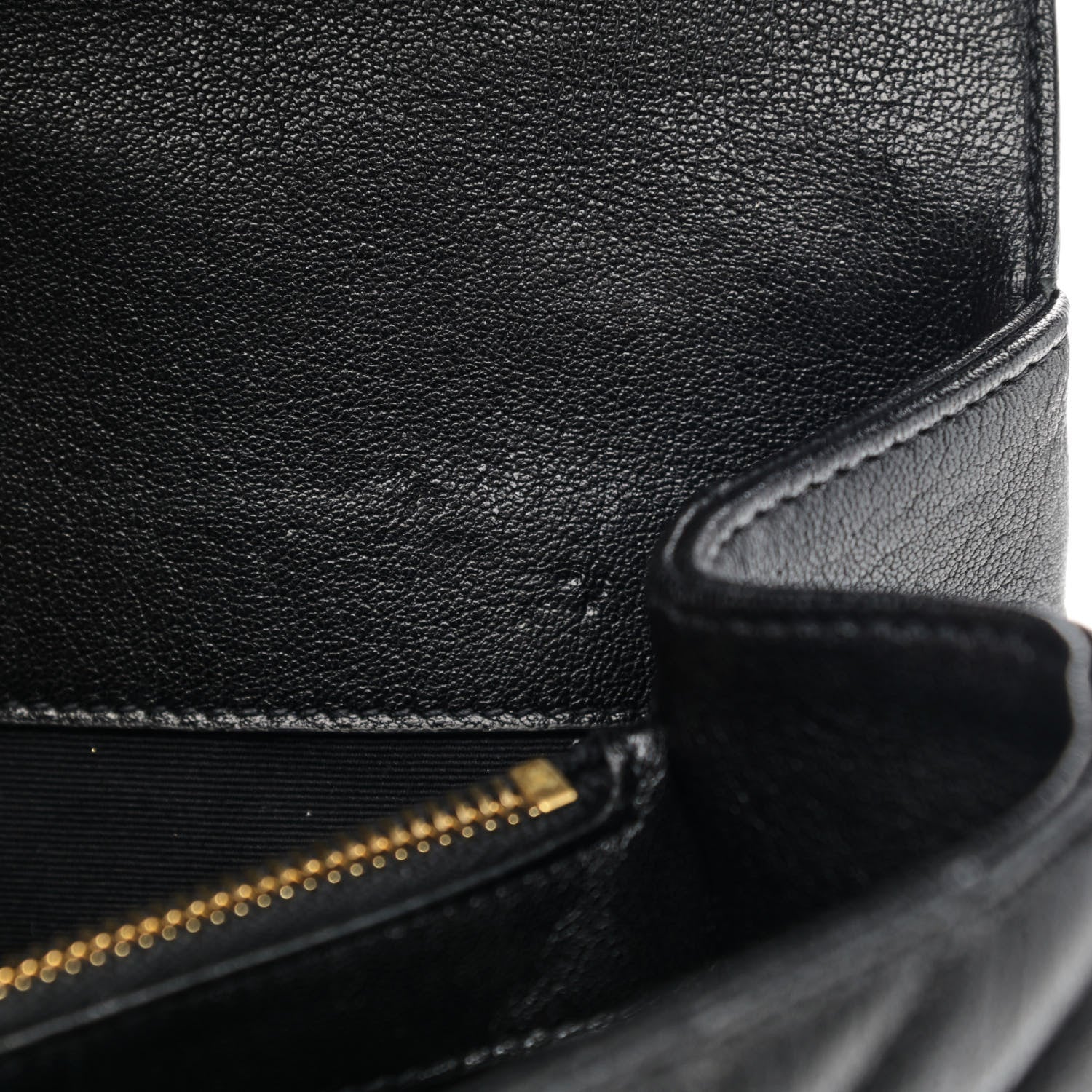 Saint Laurent Sheepskin Matelasse Chevron Monogram Large College Satchel Black 11 of 11