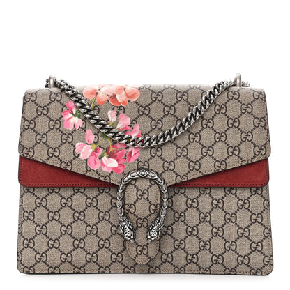 Gucci GG Supreme Monogram Blooms Medium Dionysus Shoulder Bag Beige Multicolor Dry Rose 1 of 10