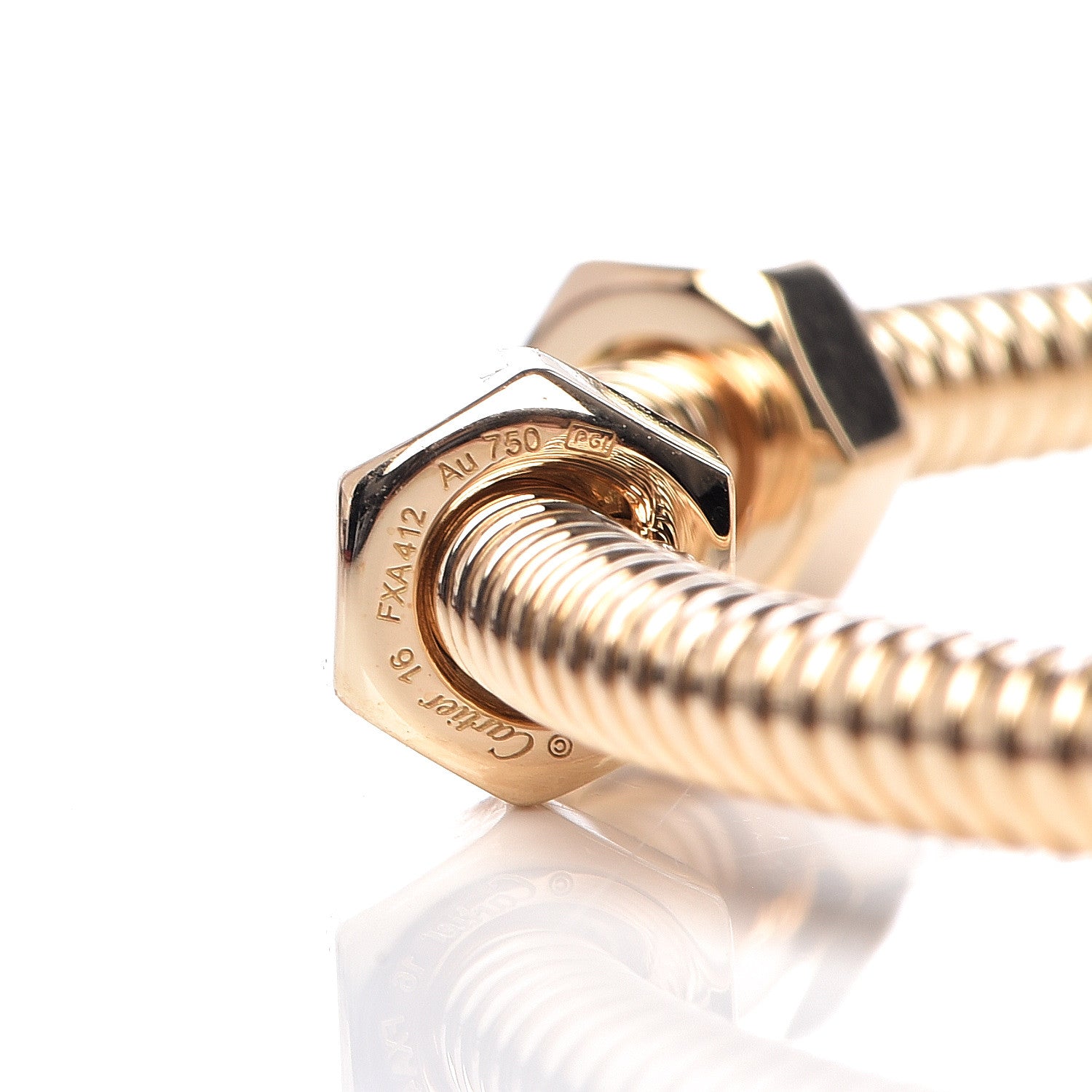 Cartier 18K Yellow Gold Ecrou de Bracelet 16 4 of 6